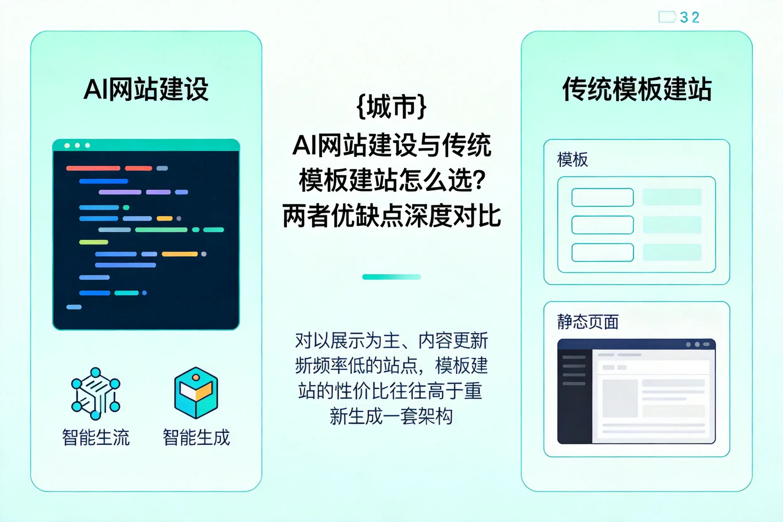 邯郸AI网站建设与传统模板建站怎么选？两者优缺点深度对比