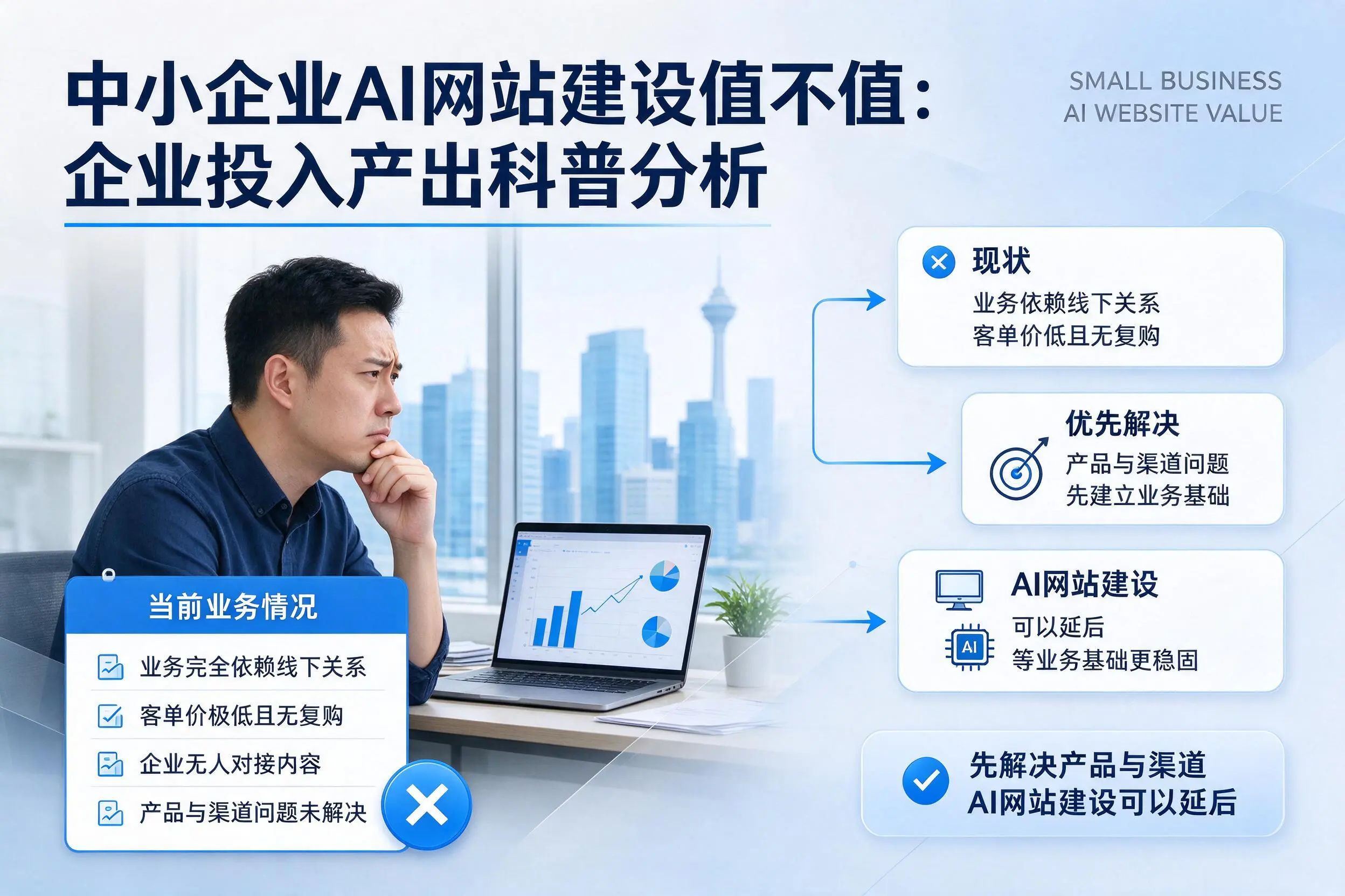 中小企业AI网站建设值不值：邯郸企业投入产出科普分析