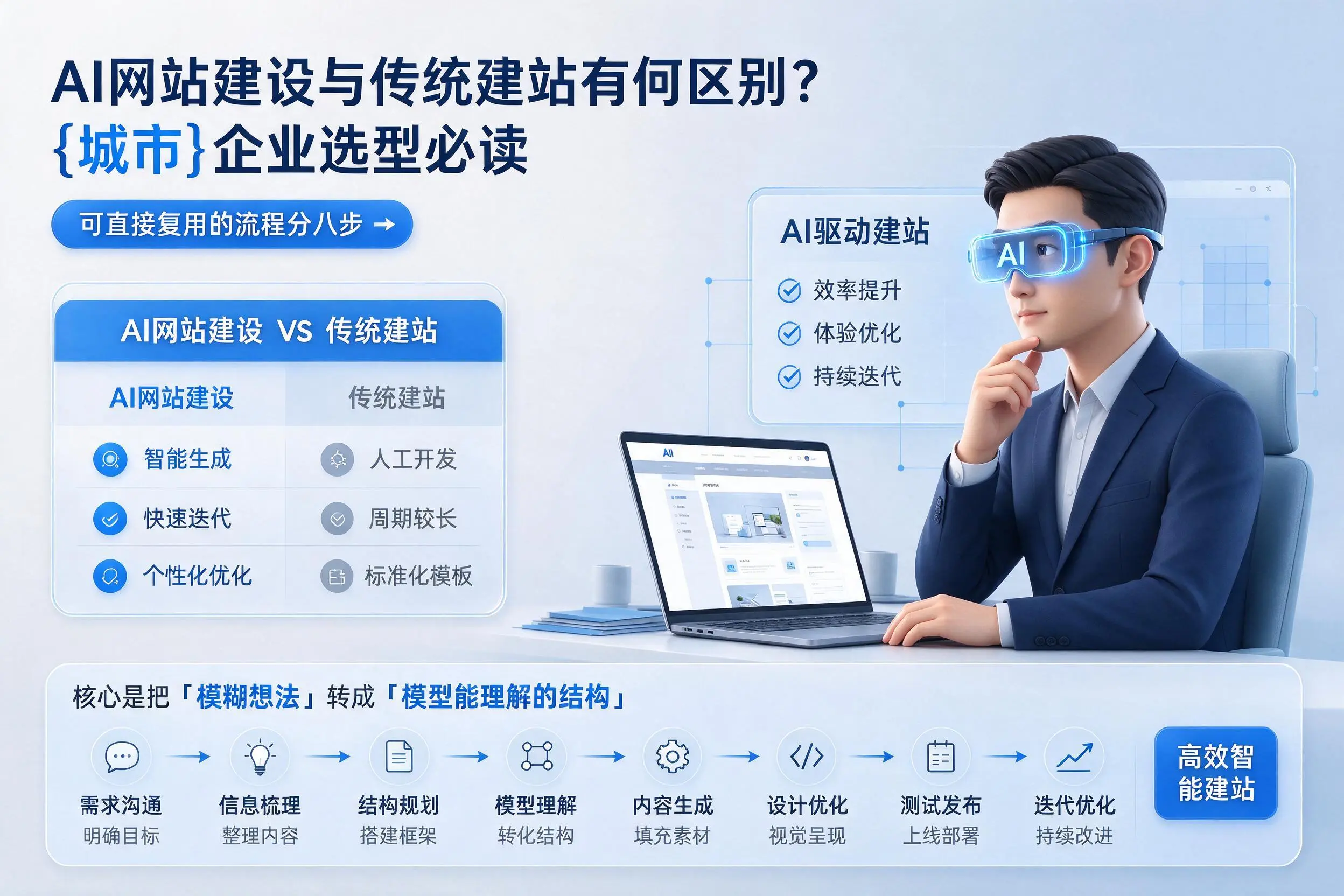 AI网站建设与传统建站有何区别？邯郸企业选型必读
